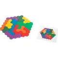 Produktbild: Small foot 11729 - Lernspiel Hexagon, Holzpuzzle, 19-teilig