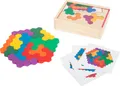 Produktbild: small foot Lernspiel Holzpuzzle – 19-teiliges Hexagon Puzzle | NEU OVP