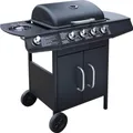 Produktbild: vidaXL Gasgrill 4+1 Brenner Schwarz