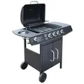 Produktbild: vidaXL Gasgrill 4+1 Brenner Schwarz