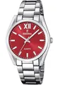 Produktbild: Festina Quarzuhr Boyfriend Damenuhr F20622-B Rot Edelstahlband 36,8 mm