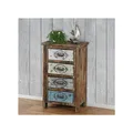 Produktbild: Kommode Leiria Schubladenkommode Schrank Shabby-Look, Vintage, 79x48x33cm
