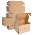 Produktbild: Klein Versandkartons, 150x100x50mm Maxibriefkartons für Postversand Versandtaschen Warensendung, Braune Verpackungskartons für Geschäft, Aufbewahrung oder Geschenkbox, aus Wellpappe(10 Stück)
