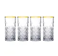 Produktbild: Pasabahce Gläser-Set Timeless Golden Longdrinkglas, 4-tlg., Glas, mit Goldrand, 450ml, 4er Set