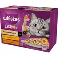 Produktbild: WHISKAS Adult 1+ Tasty Mix Cremige Variationen Katzennassfutter im Beutel mit Huhn, Lamm und Pute in Sauce 12 x 85 g Beutel im Karton