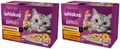Produktbild: Whiskas Tasty Mix Nassfutter für Katzen in Sauce Lamm Huhn Portionsbeutel 24x85g