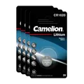 Produktbild: 4x 1er Blister Camelion CR1620 CR 1620 3V Lithium Knopfzelle Batterie