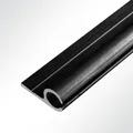 Produktbild: LYSEL Kederschiene 15x30mm Aluminium 0° schwarz RAL 9005 für 5-9mm Keder Länge 3 Meter