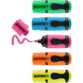 Produktbild: edding 7 Mini Textmarker - Neon-Farben - 5 highlighter pens - Keilspitze 1-3 mm