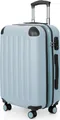 Produktbild: HAUPTSTADTKOFFER - Spree - Handgepäck mit Erweiterung, Koffer auf Rollen, Trolley Flugzeug Hartschalenkoffer Hand Luggage TSA, 55 cm, Cabin Bag max 42 Liter,Pool blau