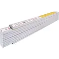 Produktbild: Holz-Gliedermaßstab Type 417, 2 m, weiß/gelbe metrische Schnellableser-Skala - 14555 - Stabila