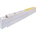 Produktbild: STABILA Zollstock Type 417, 2 m, weiß, weiß/gelbe metrische Schnellablese-Skala, Winkelfunktion, Meterstab aus PEFC-em Holz, Stahlblechgelenke mi...
