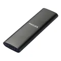 Produktbild: Philips Externe Portable SSD 1 TB - Ultra Slim SATA Ultra Speed USB-C, Lesegeschwindigkeit bis zu 540 MB/s, Aluminium