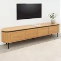 Produktbild: riess-ambiente Modernes Lowboard ATELIER 200cm Eiche schwarz Metall TV-Lowboard TV-Schrank Kommode