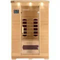 Produktbild: Infrarotkabine Redsun M - 120 X 105 Cm Für 2 Personen Infrarotkabine Wärmekabine Infrarotsauna Sauna - Home Deluxe