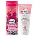 Produktbild: Balea 2er-Set Hautpflege: Duschgel Merry Moments mit Weihnachtsduft auch für empfindliche Haut, 300 ml + Peeling Bodylotion Beauty Expert 5% AHA entfernt sanft abgestorbene Hautzellen, 200 ml (500 ml)