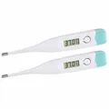 Produktbild: PEARL 2er-Set Medizinisches Fieberthermometer mit Fieberalarm, wasserdicht