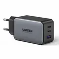 Produktbild: Ugreen GaN Ladegert 2x USB Type C / 1x USB 65W Power Delivery grau - Schwarz
