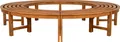 Produktbild: CLP Baumbank Nila ohne Rückenlehne 250 cm Teakholz wetterfest 360 Grad | braun Farbe braun