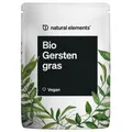Produktbild: natural elements Bio Gerstengras Pulver – 100% nachhaltig angebaut in Deutschland – Rohkostqualität