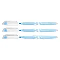 Produktbild: PILOT Frixion Light Natural Textmarker, abgeschrägte Spitze, Himmelblau, 3 Stück
