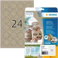 Produktbild: HERMA 10761 Etiketten Silphie-Papier A4 Ø 40 mm naturbraun permanent