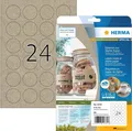 Produktbild: HERMA Etiketten aus Silphie-Papier Durchmesser: 40 mm naturbraun 480 Etiketten