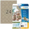 Produktbild: HERMA 10761 Universal Etiketten rund, 20 Blatt, Ø 40 mm, 24 pro A4 Bogen, 480 St