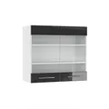 Produktbild: Vicco Küchenglasschrank Fame-Line, Anthrazit Hochglanz, 80 cm