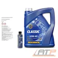Produktbild: MANNOL 5 L LITER CLASSIC 10W-40 MOTORÖL + 250 ml OIL LEAK STOP