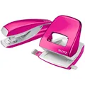Produktbild: LEITZ Locher Hefter Set WOW 5095 10 23 pink metallic 5008 5502 Tacker 24/6 26/6