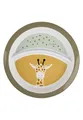 Produktbild: Sterntaler Teller Giraffe & Löwe – Kinderteller mit praktischer Unterteilung & Motiv Giraffenkopf – aus robustem Material mit rutschfestem Sockel – Für Babys & Kleinkinder - Geschenk, blassgrün