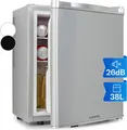 Produktbild: Klarstein Mini Kühlschrank für Zimmer, Mini-Kühlschrank für Getränke, Snacks & Kosmetik, Kleine Minibar, Kühlschrank Klein & Leise, Verstellbare Ablagen, Kleiner Skincar Kühlschrank 6-18°C, 38L
