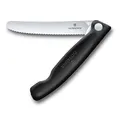 Produktbild: Victorinox Swiss Classic, Profi Tomaten- und Tafelmesser, Extra Scharfe Klinge, Wellenschliff, 11 cm, Rostfreier Stahl, schwarz