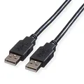 Produktbild: ROLINE USB 2.0 Kabel, Typ A-A, Typ A-A, schwarz, 0,8 m