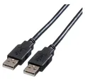 Produktbild: ROLINE Roline USB-Kabel USB 2.0 USB-A Stecker 0.80 m Schwarz Geschirmt 11.02 USB-Kabel, (80.00 cm)