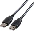 Produktbild: Roline USB-Kabel USB 2.0 USB-A Stecker 0.80m Schwarz Geschirmt 11.02.8908