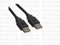 Produktbild: ROLINE USB 2.0 Kabel A-Stecker auf A-Stecker HighSpeed Datenkabel Schwarz 0,8m