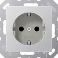 Produktbild: JUNG SCHUKO-Steckdose aluminium A1520AL