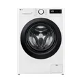 Produktbild: LG W4WR42966, Klasse A/D, Frontlader-Waschtrockner 9-6 kg, 62 x 60 x 85 cm, Wi-Fi, AI Direct Drive, Tiefenreinigung mit Dampf, TurboWash 360, Sicherheitsglastür, Weiß - Bullaugenring: Schwarz