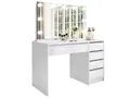 Produktbild: yourhouse24 Schminktisch MADI ELITE Frisiertisch Kommode mit LED-Beleuchtung Spiegel, Schublade (Tisch mit Spiegel, ohne Hocker), Hochglanz/matt, pflegeleicht, ABS-Kanten