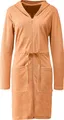 Produktbild: Erwin Müller Damen-Bademantel Limbach mit Kapuze Leichtfrottier apricot Größe 40/42