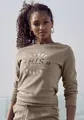 Produktbild: H.I.S Sweatshirt, mit großer Logo Stickerei, Loungewear, Gr. 32/34, camelfarben