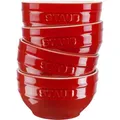 Produktbild: Staub Ceramique Schüssel Set 12 cm / 4-tlg, Kirsch-Rot, Keramik