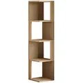 Produktbild: Livetastic Regal Herry Bücherregal, Eiche, Holzwerkstoff, 3 Fächer, 30x128x30 cm, stehend, Wohnzimmer, Regale, Bücherregale