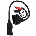 Produktbild: ® OBD2 3 Pin auf Fiat 16 Pin Adapter OBDII Stecker