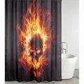 Produktbild: Sanilo Duschvorhang, Polyester, Totenkopf in Flammen - braun