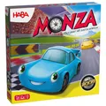 Produktbild: HABA Monza – Rasantes Brettspiel & Auto-Rennspiel für Kinder ab 5 Jahren – Mit 6 bunten Holzautos & Farbwürfeln – 2012226001