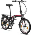 Produktbild: Licorne Bike Conseres Premium Falt Bike in 20 Zoll - Fahrrad für Herren, Jungen, Mädchen und Damen - Shimano 6 Gang-Schaltung - Hollandfahrrad