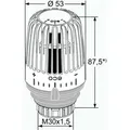 Produktbild: Heimeier Thermostat Thermostatkopf K-eco 6071-43.500 mit Nullstellung für Gewinde 30x1,5